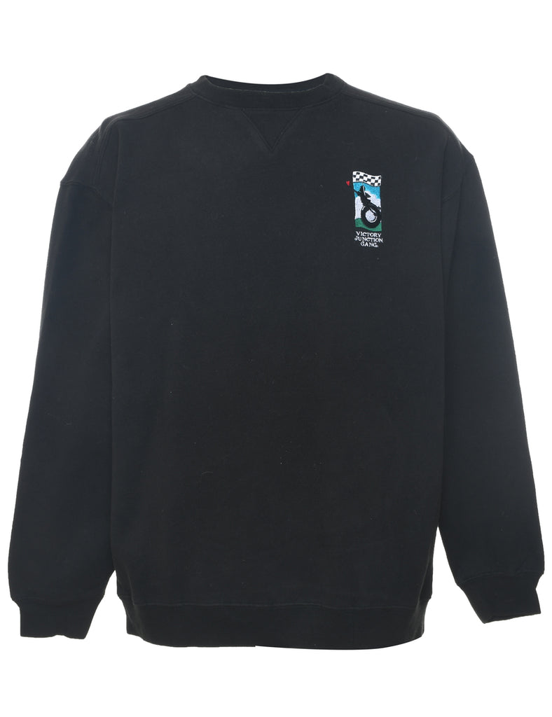 Lee Plain Black Sweatshirt - L