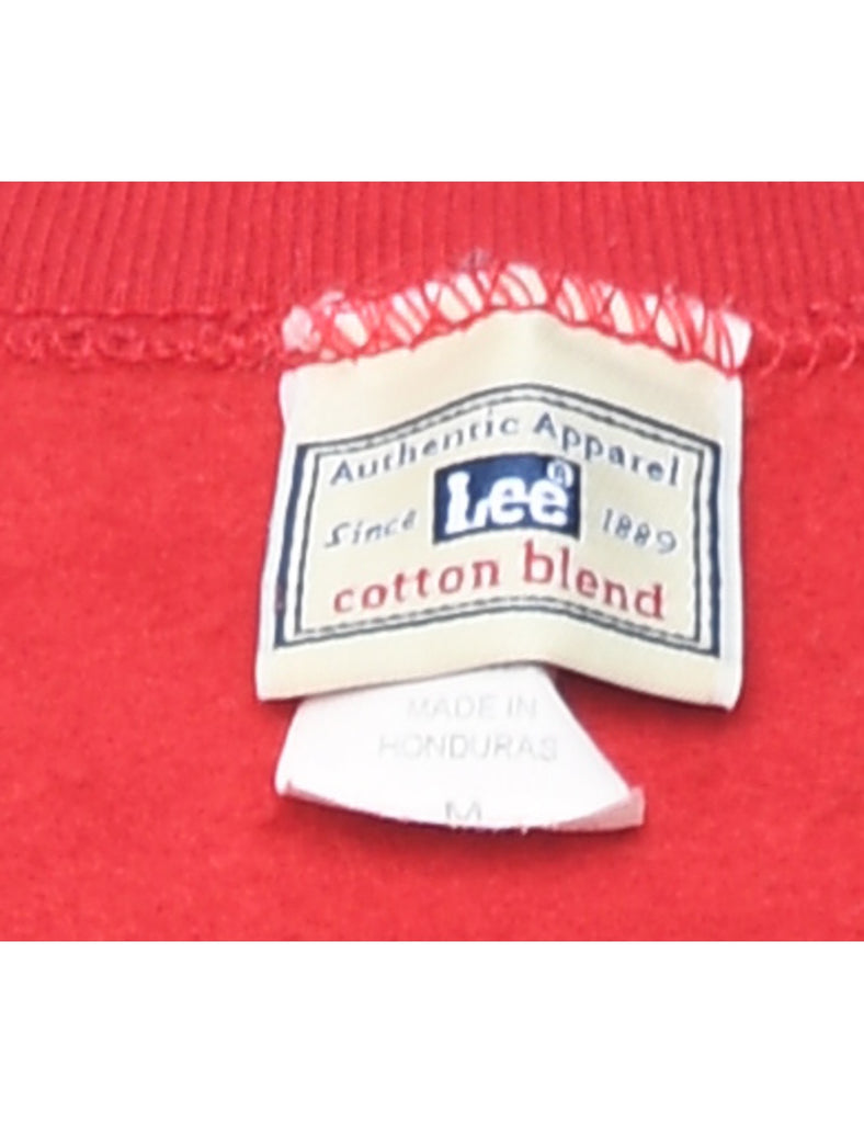 Lee Plain Red Sweatshirt - M