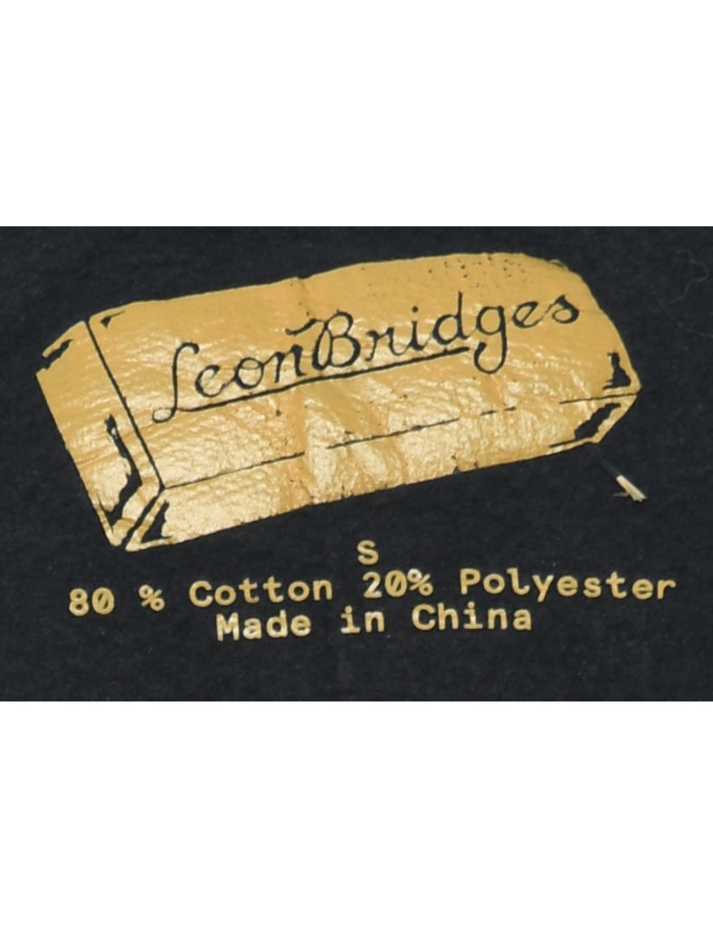 Leon Bridges Printed Black & Gold Sweatshirt - S
