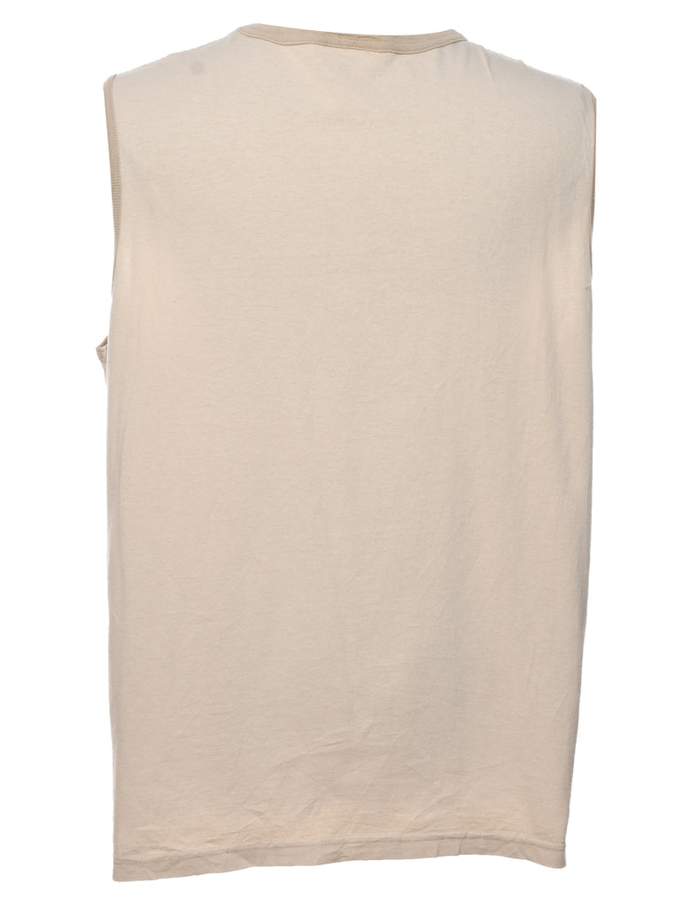 Levi's Beige & Blue Striped Vest - XL
