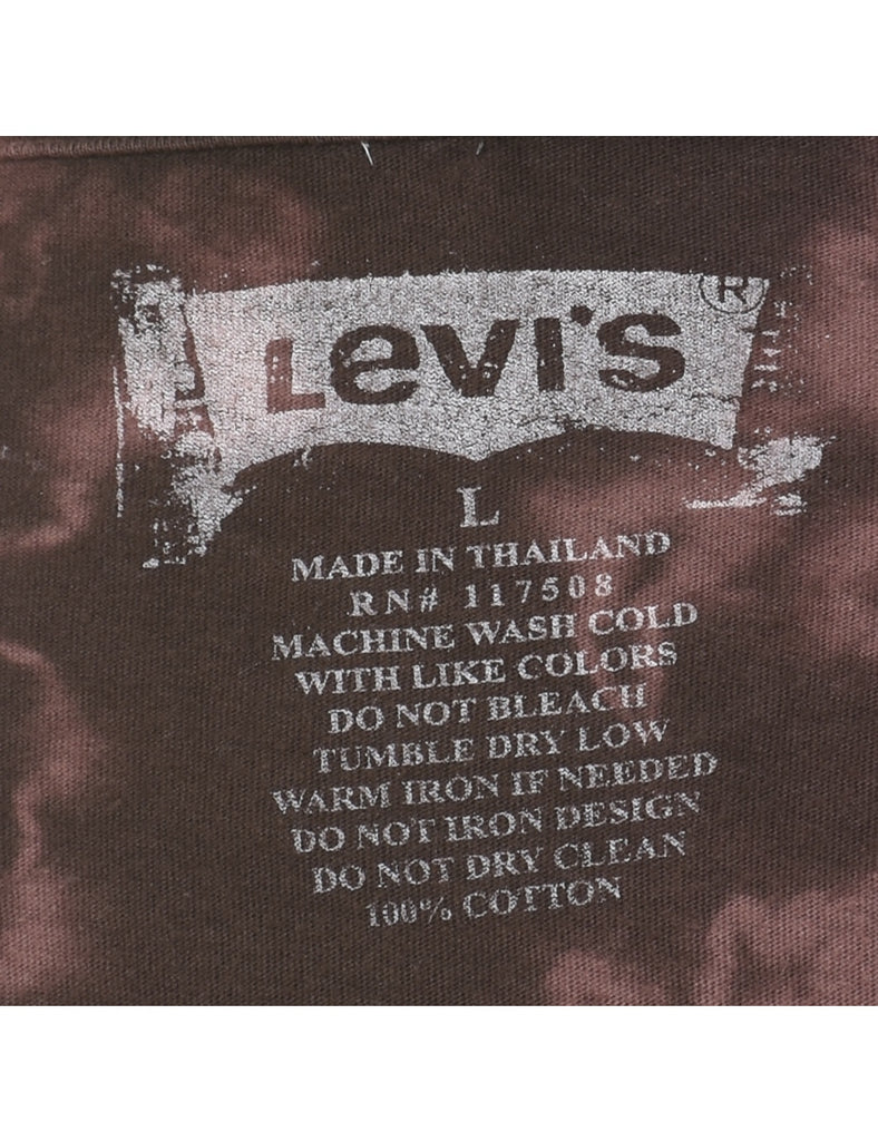 Levi's Brown Tie Dye T-shirt - L