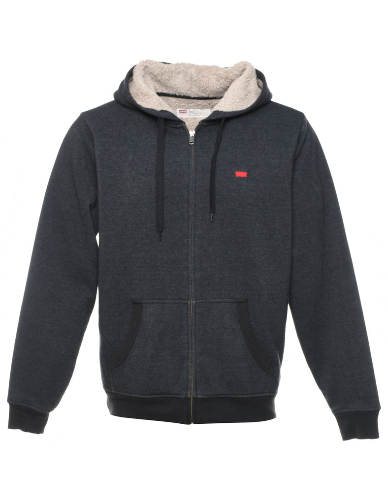 Levi's Hooded Fleece Lined Sweatshirt - M