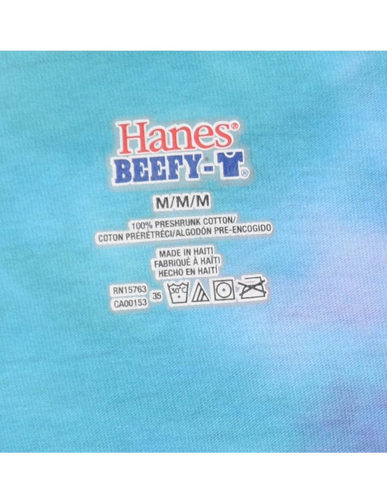 Light Blue & Pink The Salty Dog Cafe Tie Dye T-shirt - M