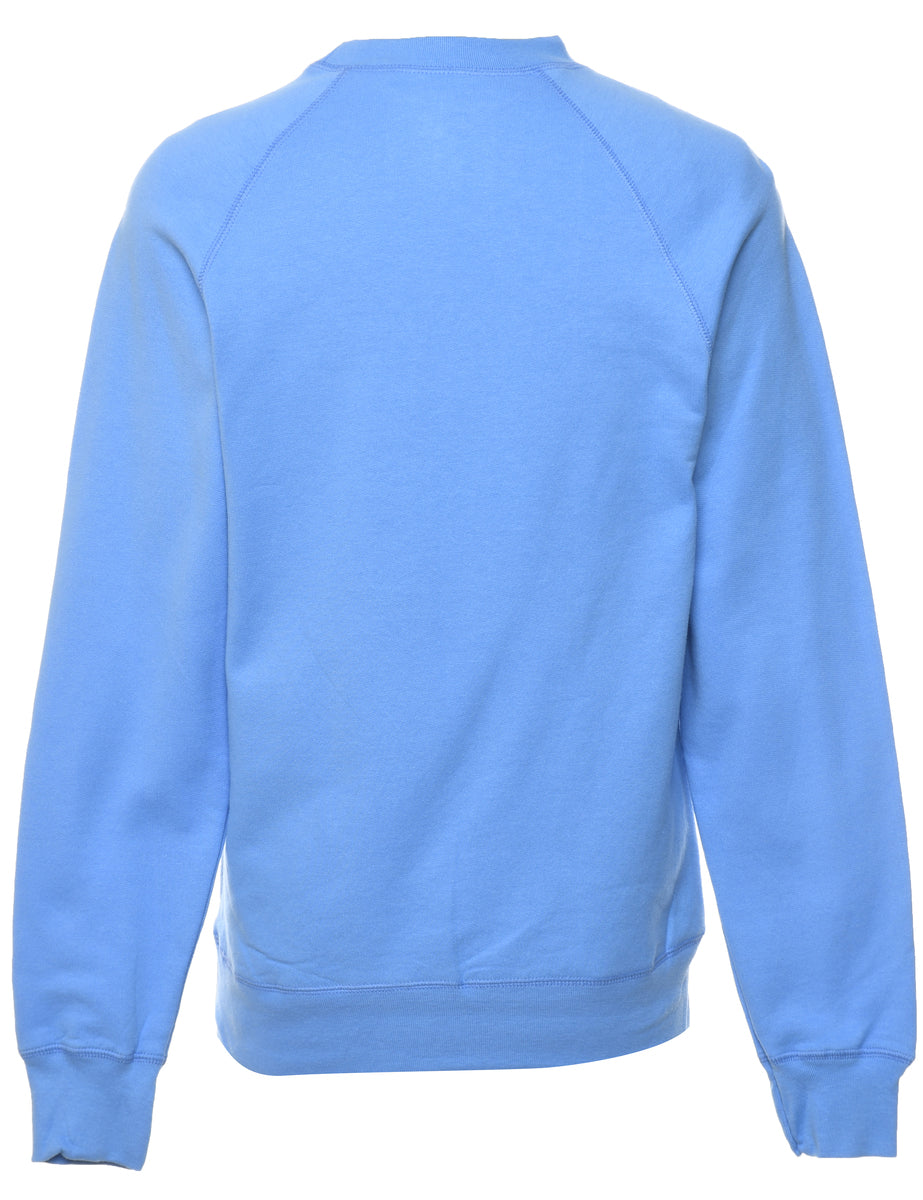 Light Blue Plain Sweatshirt S