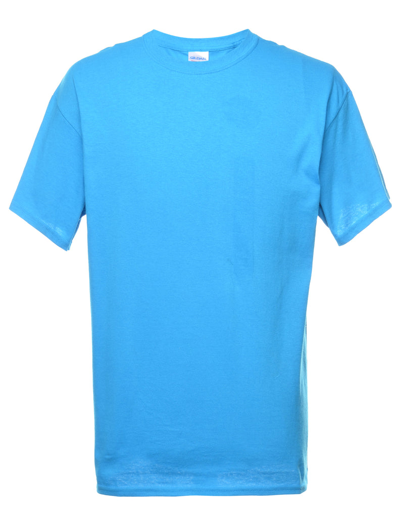 Light Blue Plain T-shirt - L