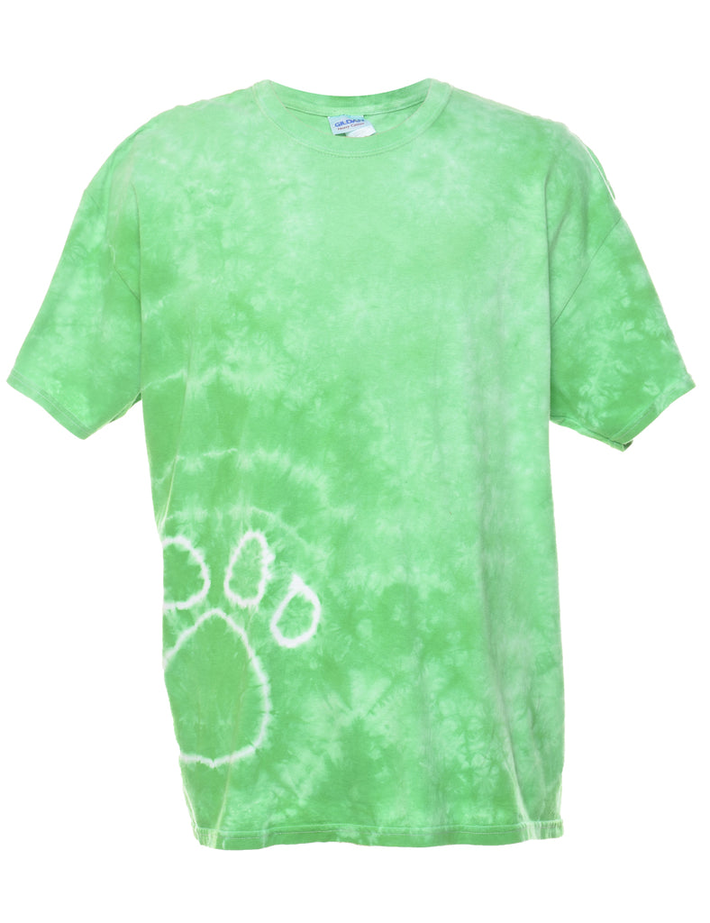 Light Green Tie Dye T-shirt - XL