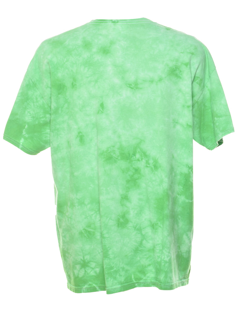 Light Green Tie Dye T-shirt - XL
