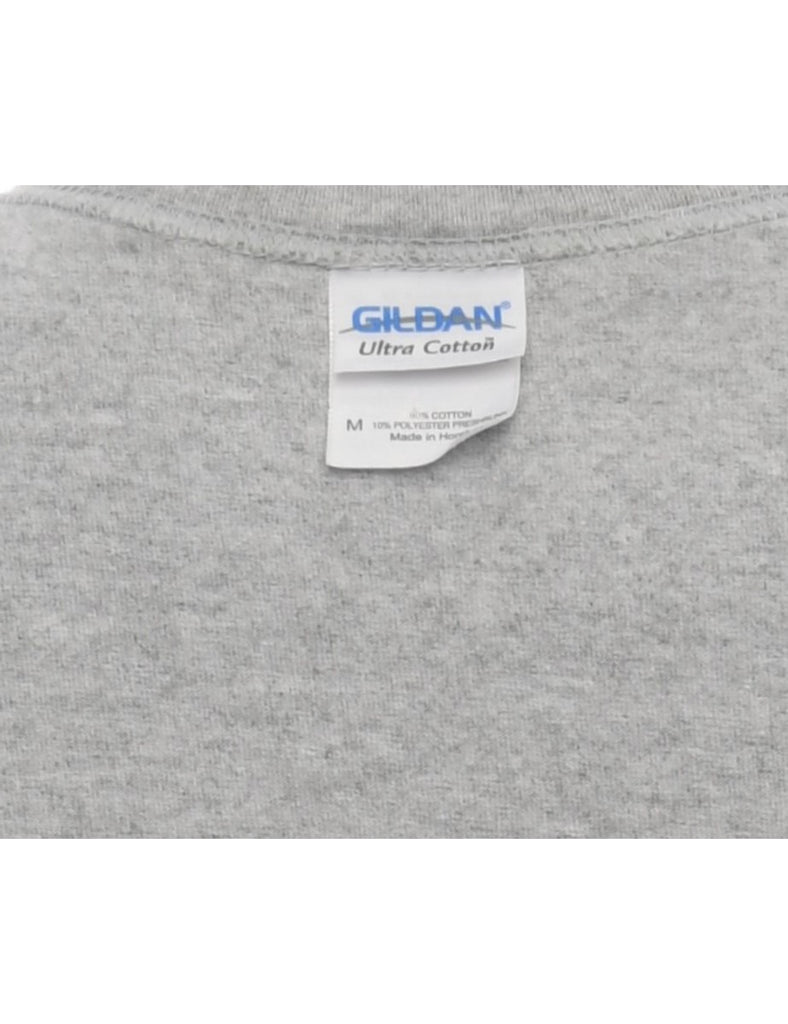 Light Grey Printed T-shirt - M