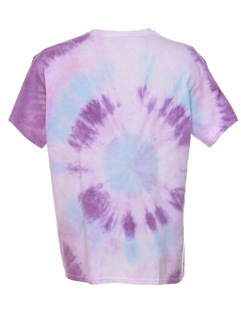 Lilac & Light Pink Tie Dye T-shirt - L