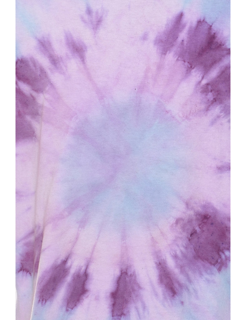 Lilac & Light Pink Tie Dye T-shirt - L