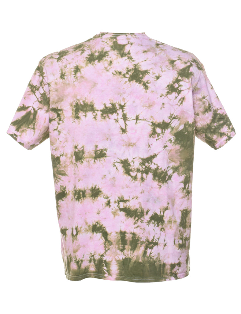 Lilac Rainbow Kitten Surprise Vintage Tie Dye Band T-shirt - L