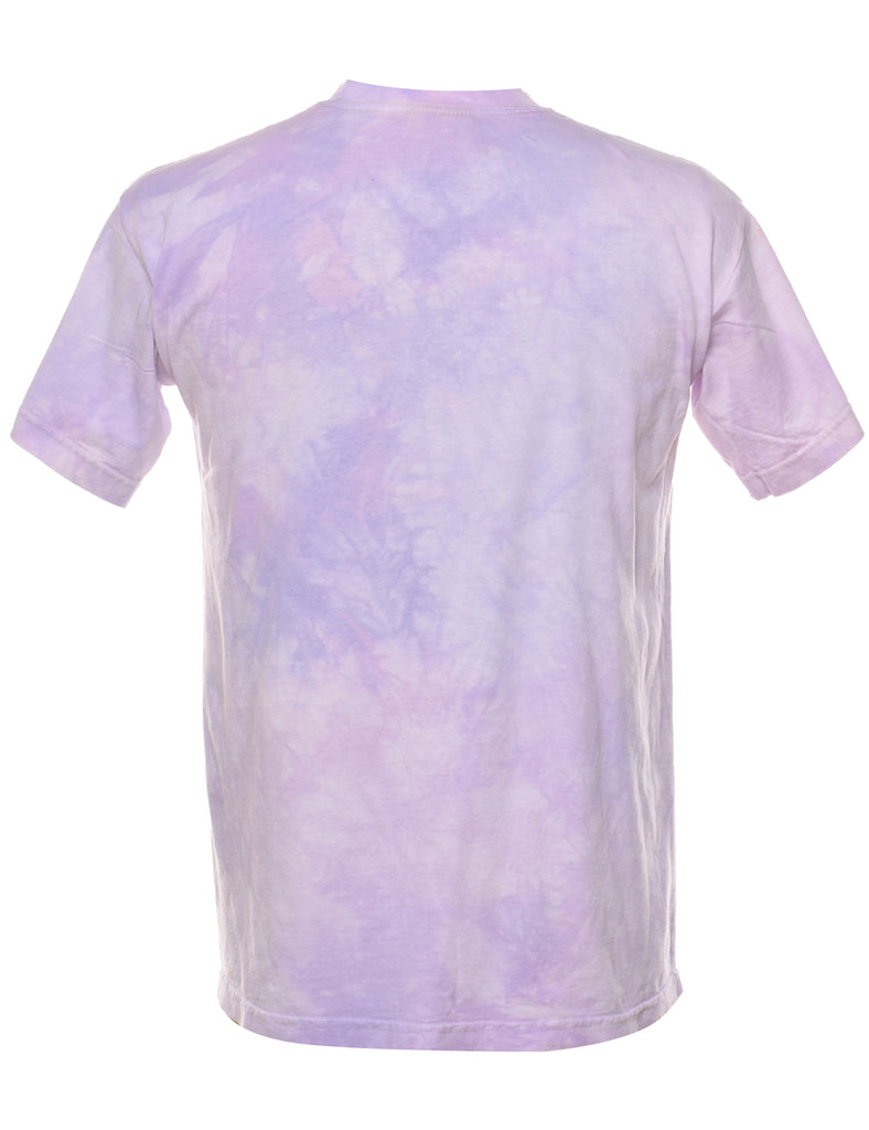 Lilac The Mountain Snowy Wolf Animal T-shirt - M