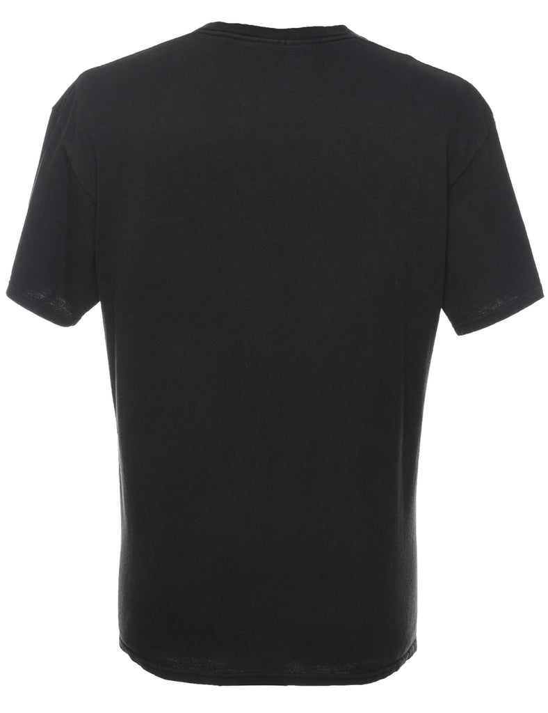 Lion Design Printed T-Shirt - L
