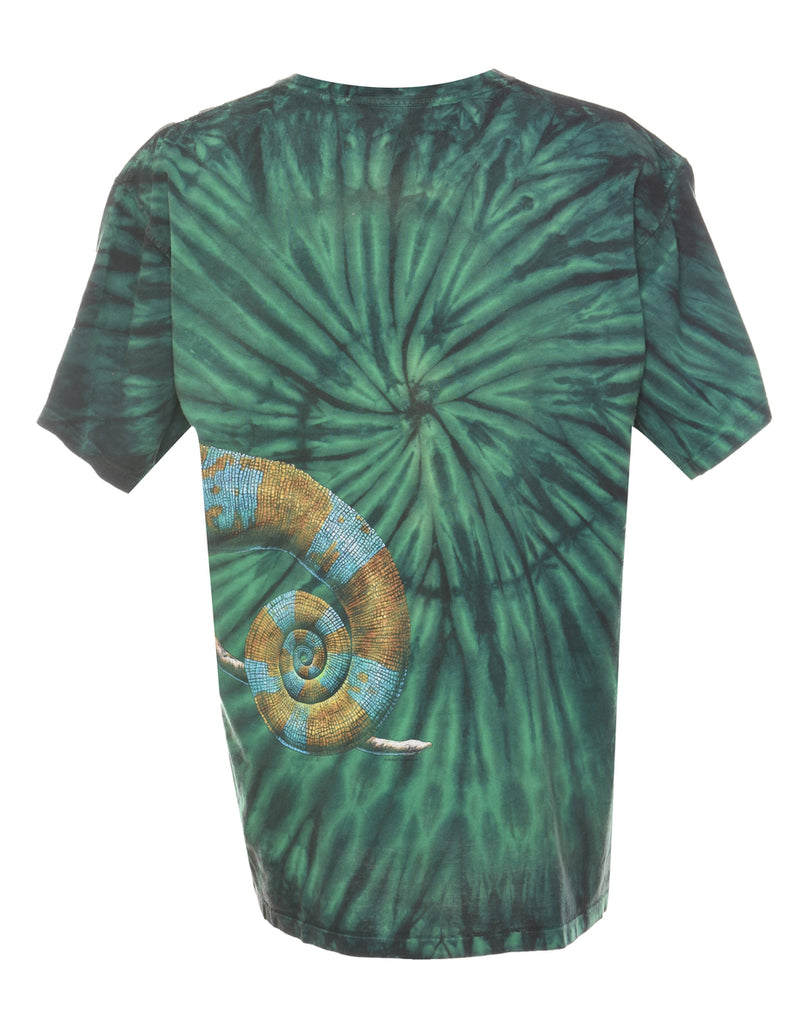 Lizard Tie Dye Animal T-shirt - L