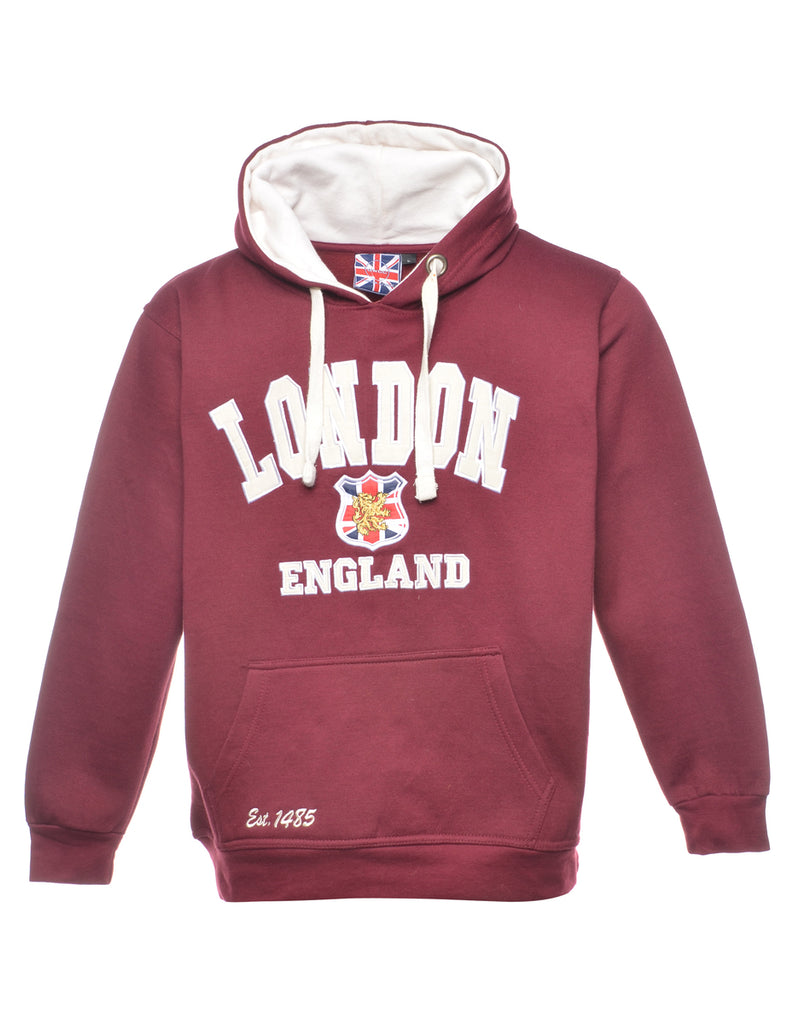 London England Printed Hoodie - L