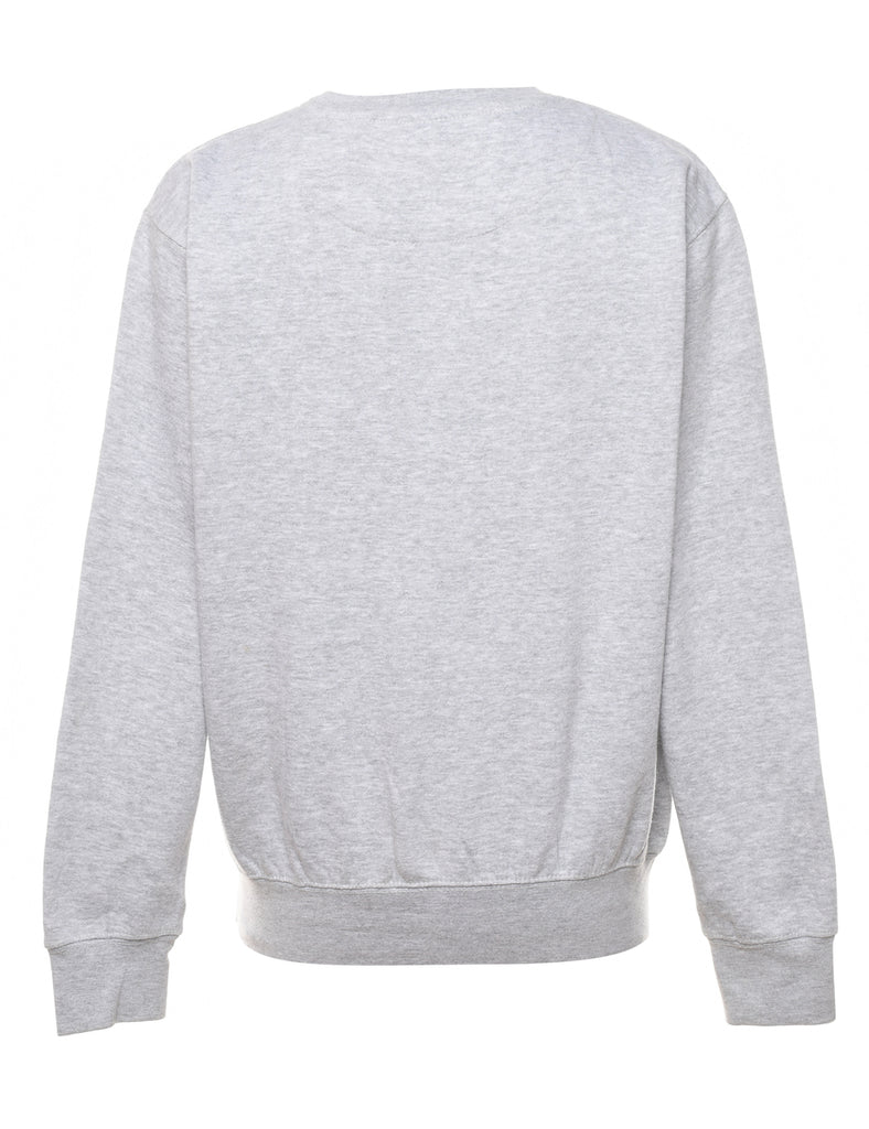 London Marl Grey Printed Sweatshirt - M