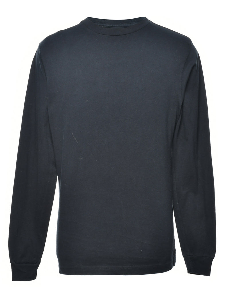 Long Sleeve Plain T-shirt - S