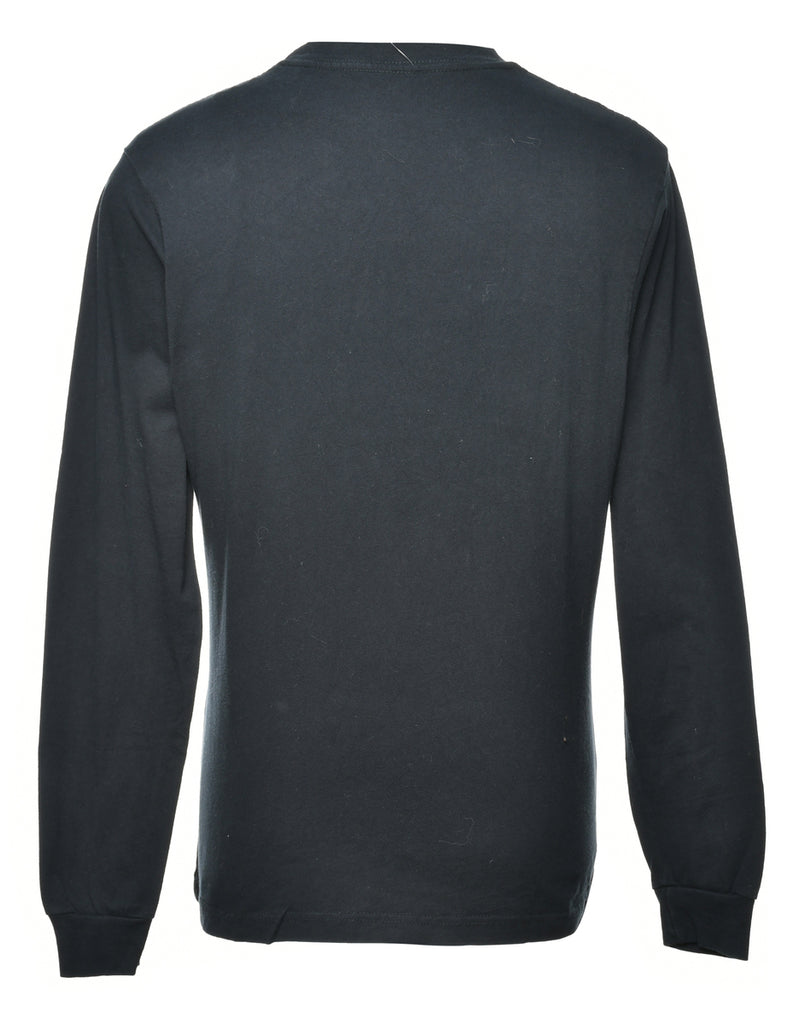 Long Sleeve Plain T-shirt - S