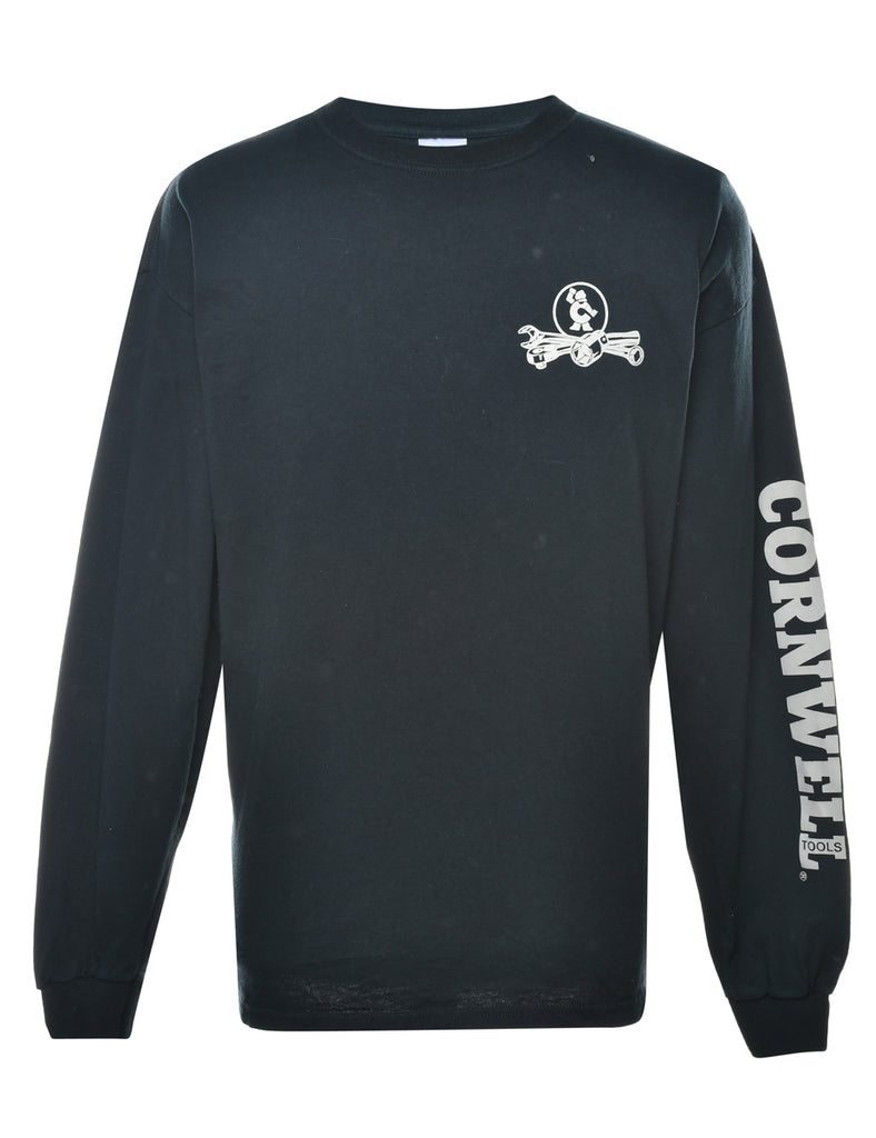 Long Sleeve Printed T-shirt - XL
