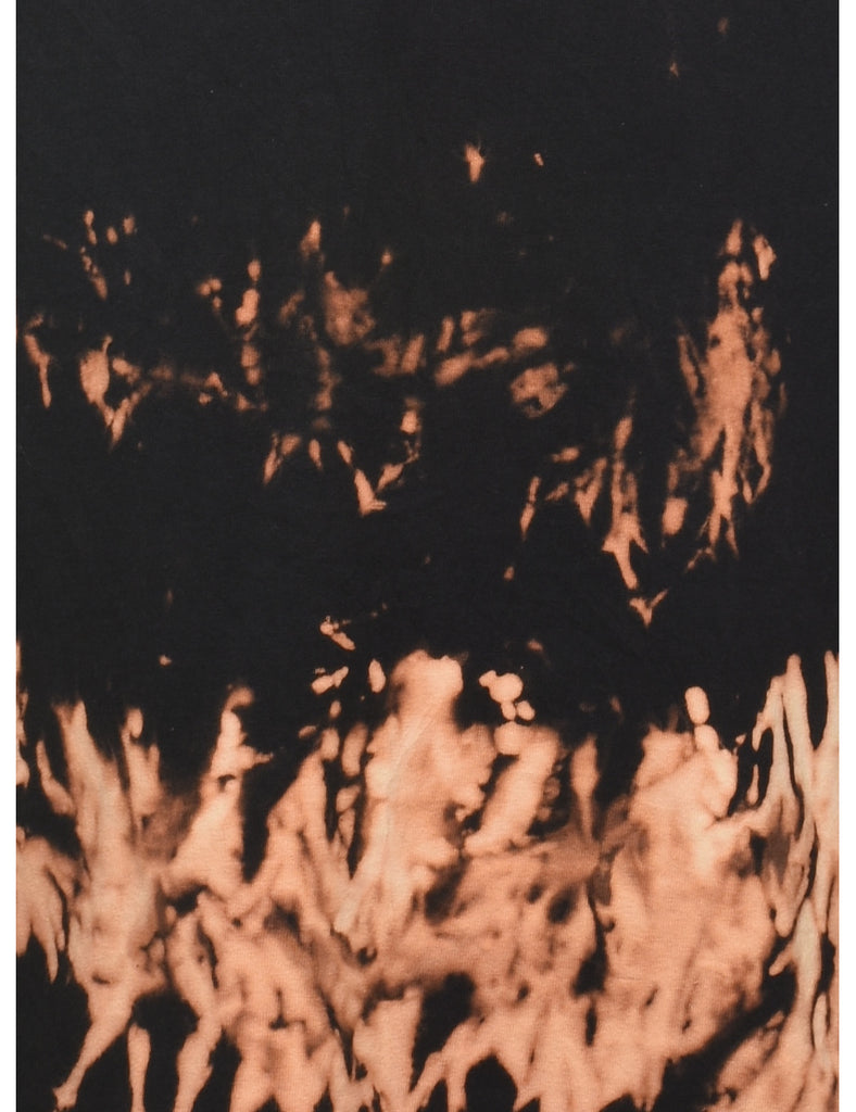 Long Sleeved Bleached T-Shirt - M