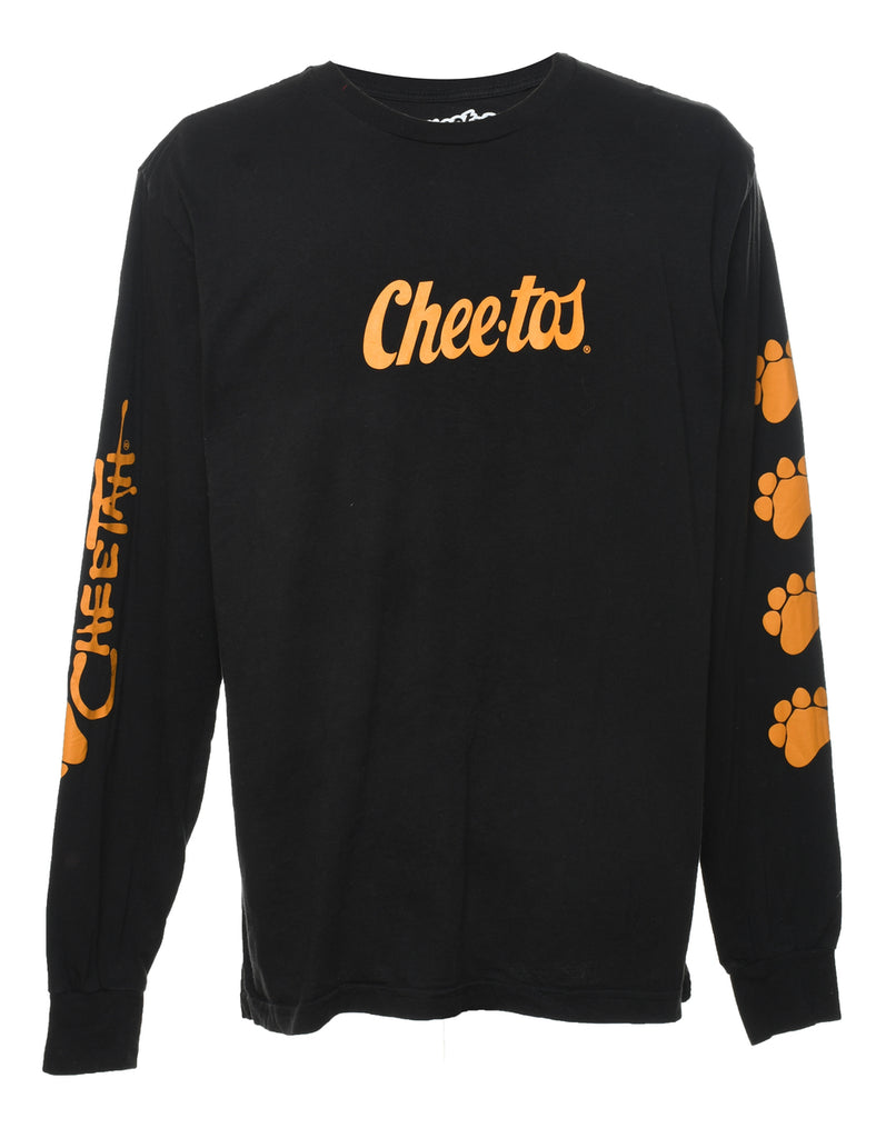 Long Sleeved Cheetos Graphic Printed T-shirt - XL