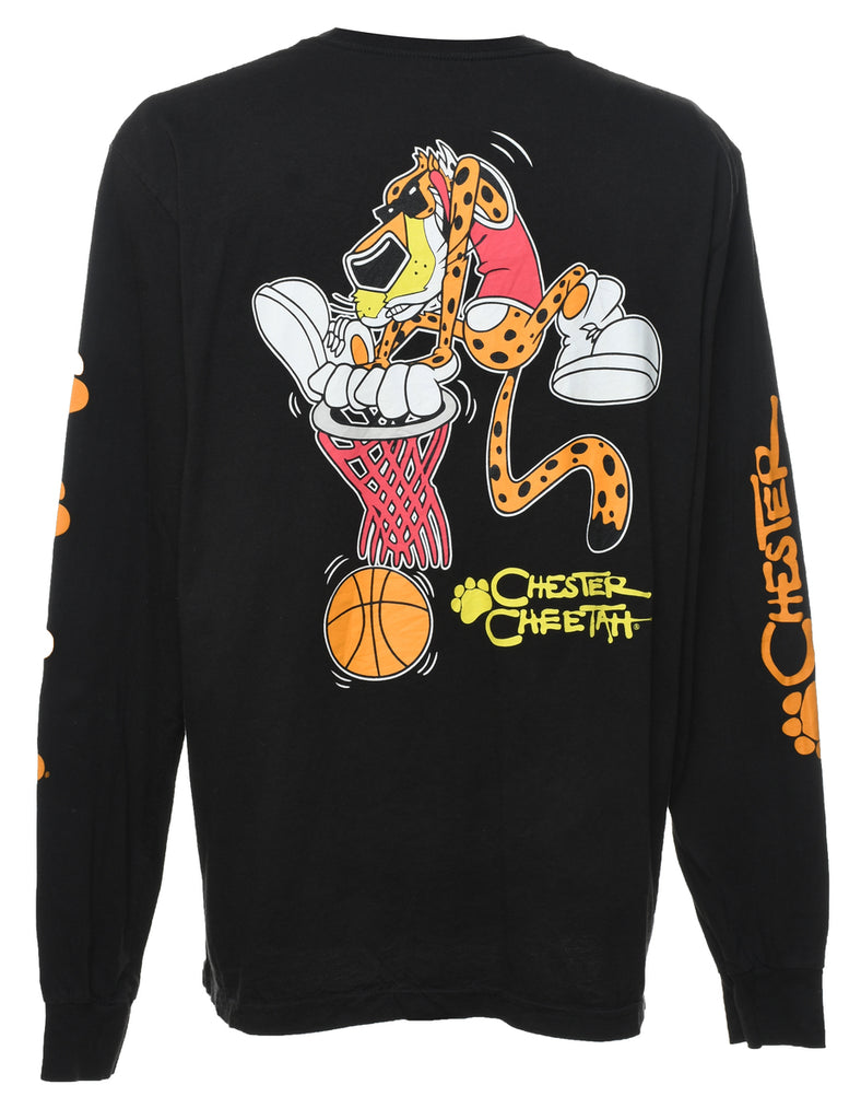 Long Sleeved Cheetos Graphic Printed T-shirt - XL