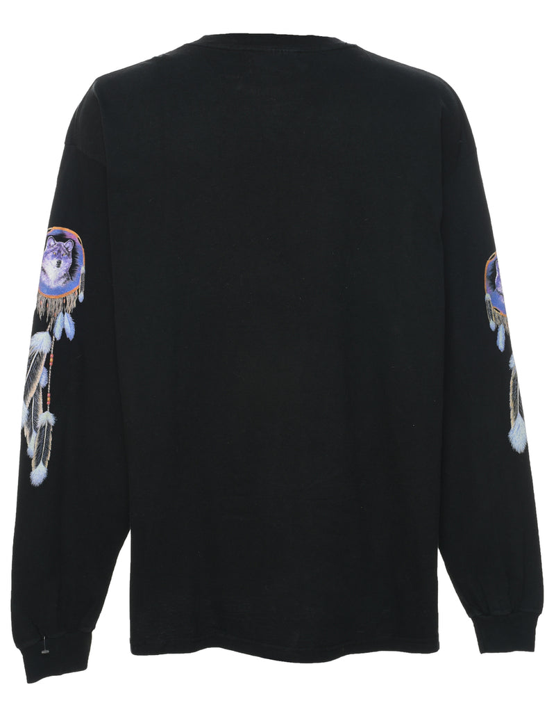 Long Sleeved Easy Riders Printed T-shirt - XL