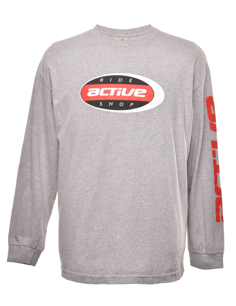 Long Sleeved Printed T-shirt - XL