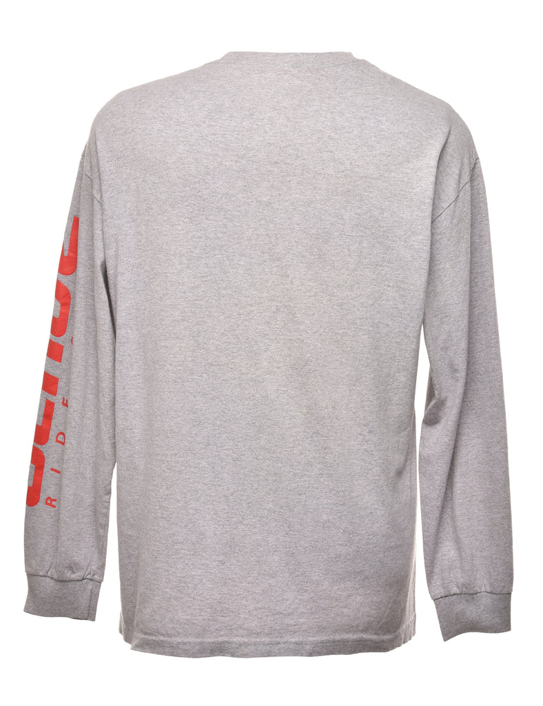 Long Sleeved Printed T-shirt - XL
