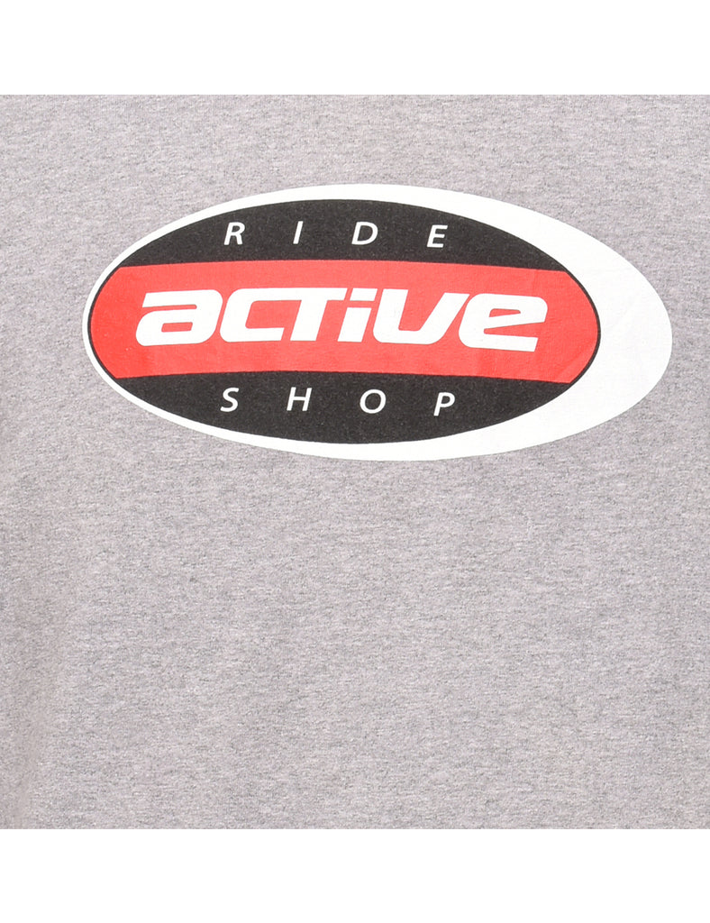 Long Sleeved Printed T-shirt - XL