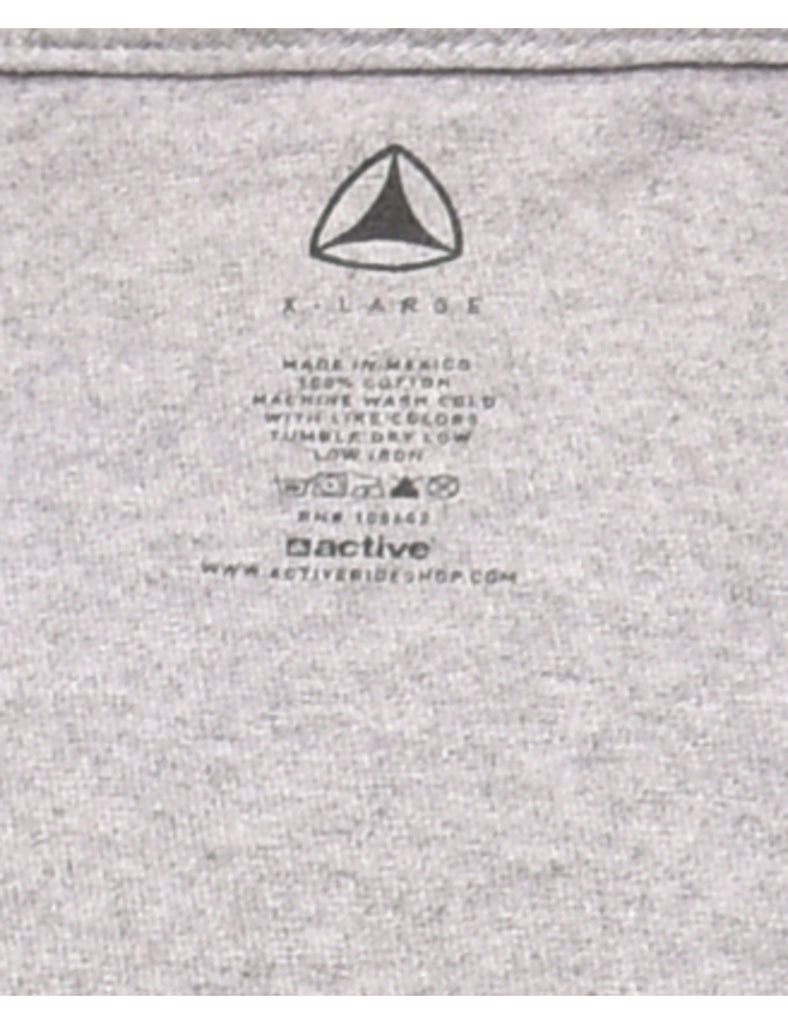 Long Sleeved Printed T-shirt - XL