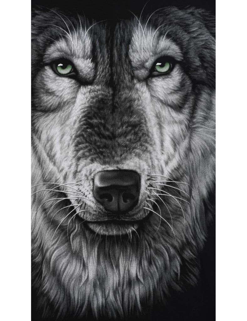 Long Sleeved Wolf Animal T-shirt - XL