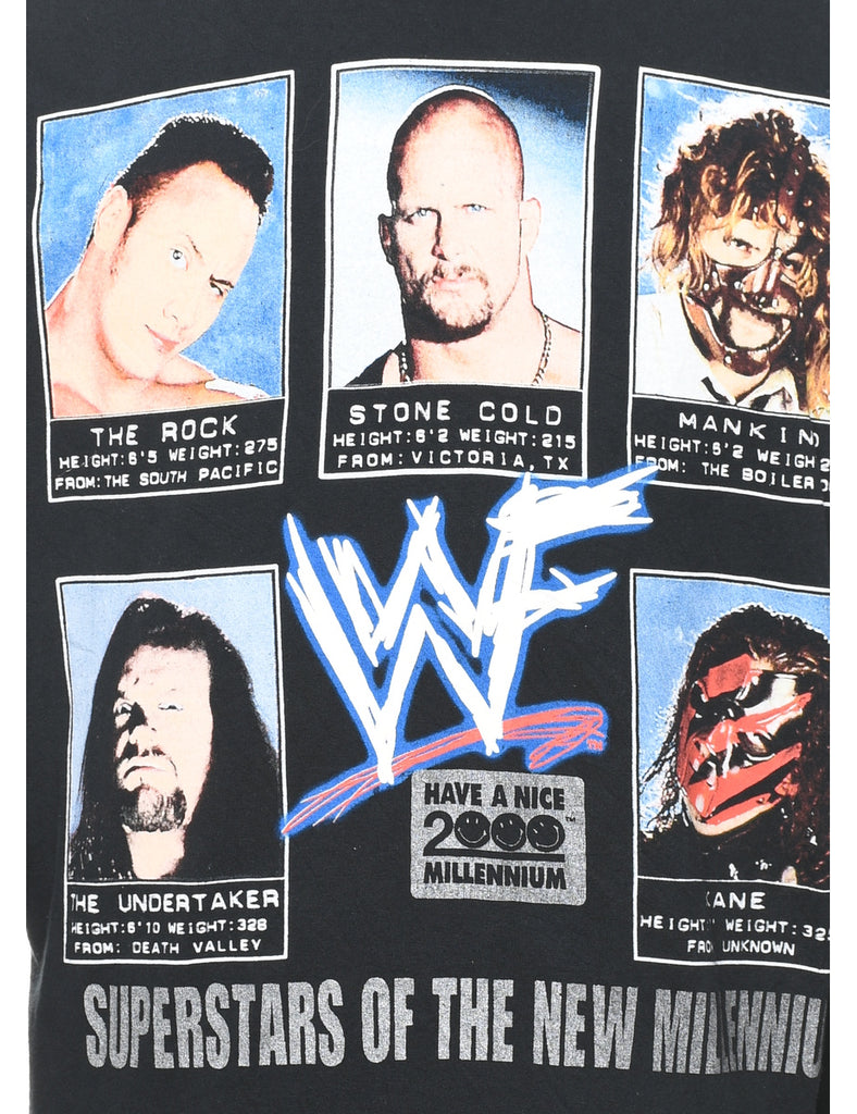 Long-Sleeved WWE Printed T-shirt - XL