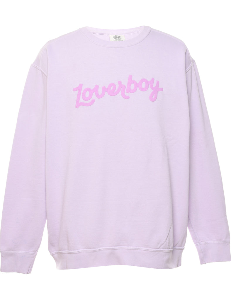 Lover Boy Lilac Embroidered Sweatshirt - M