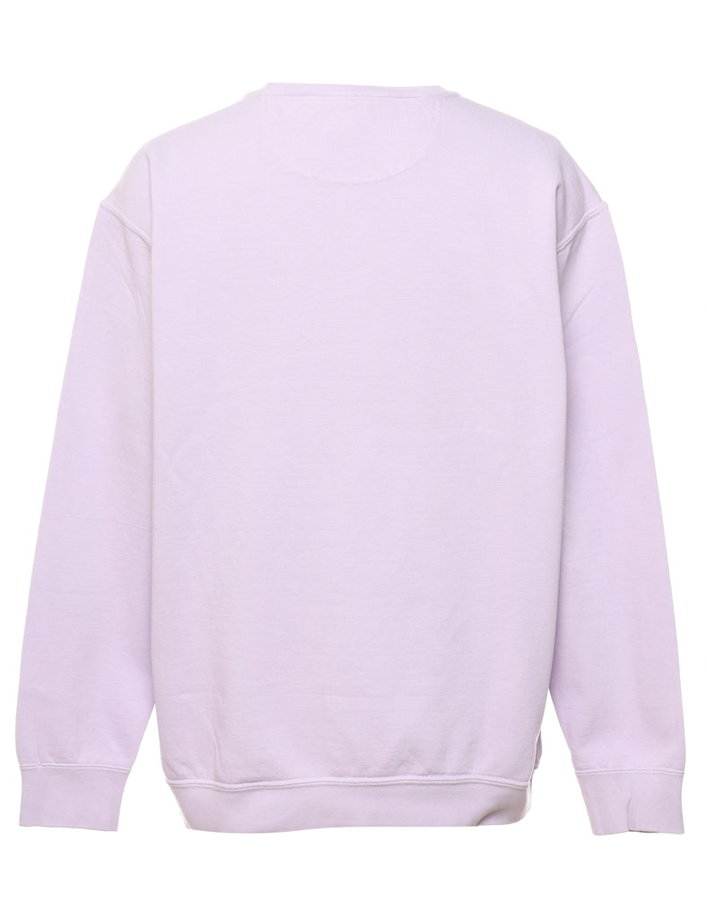 Lover Boy Lilac Embroidered Sweatshirt - M
