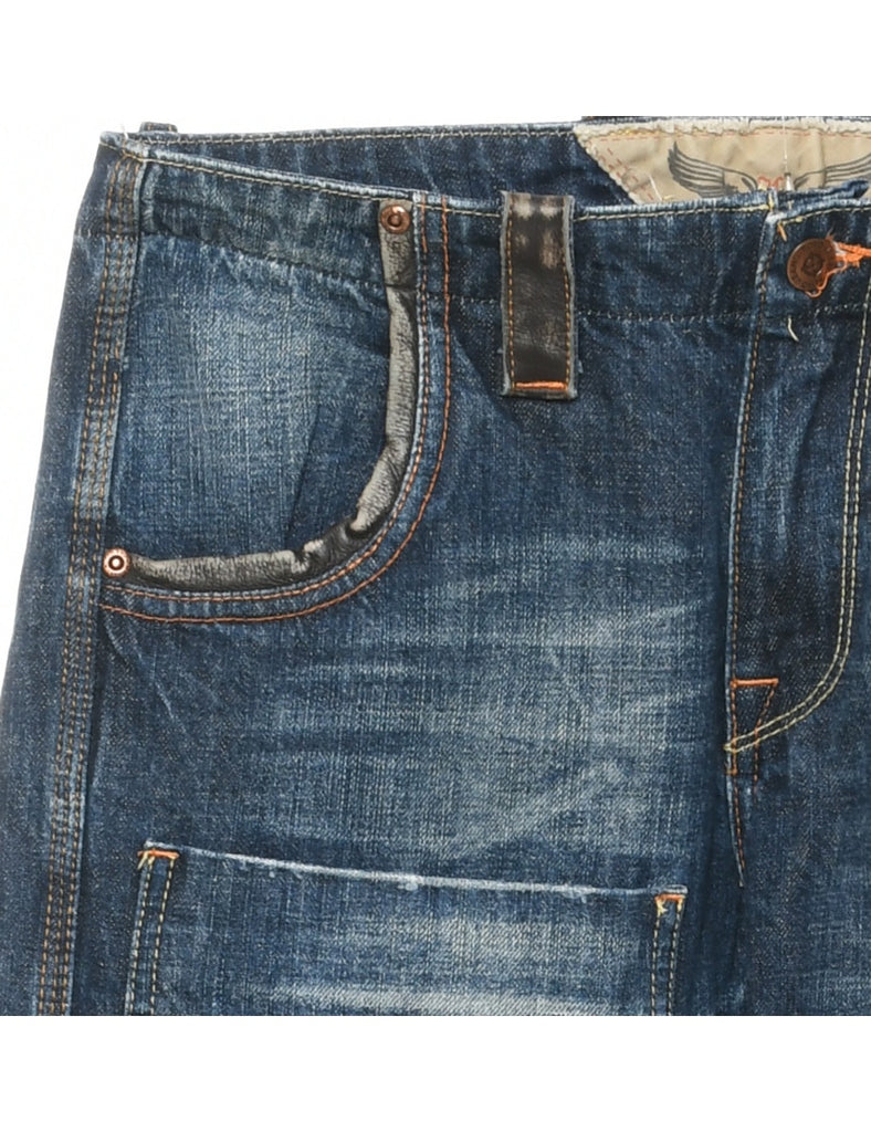 Low Rise Straight Fit Jeans - W32 L33