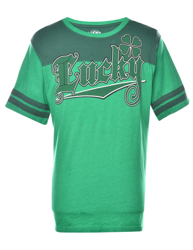 Lucky Printed T-shirt - XL