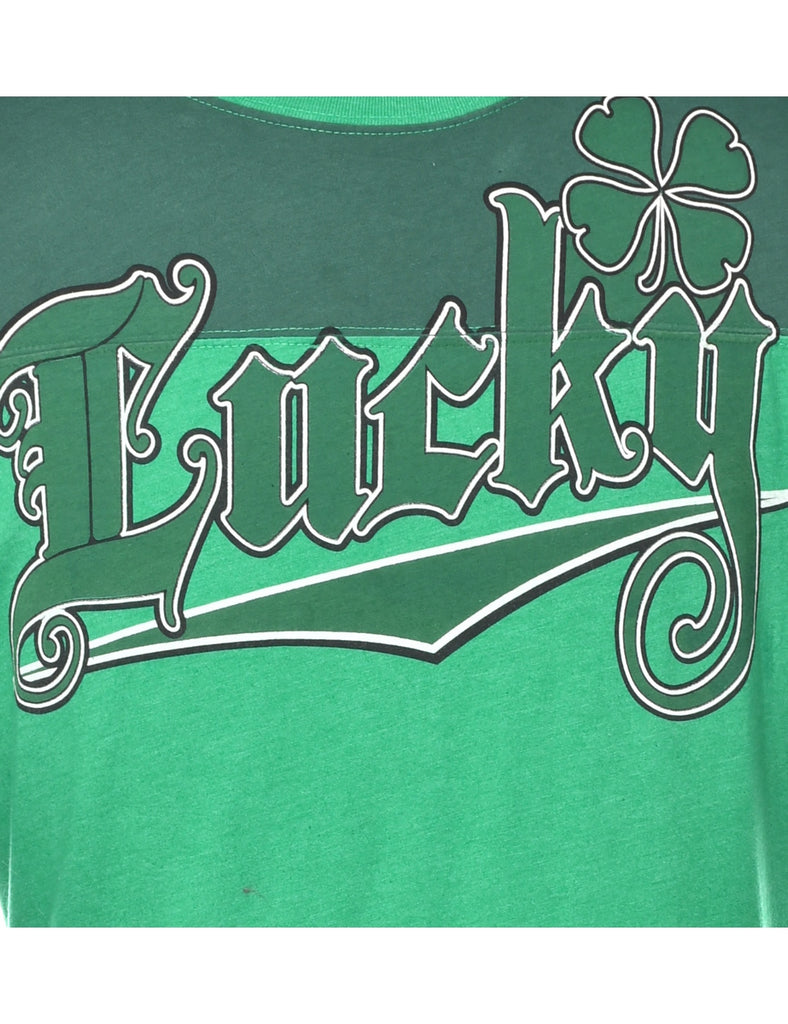 Lucky Printed T-shirt - XL