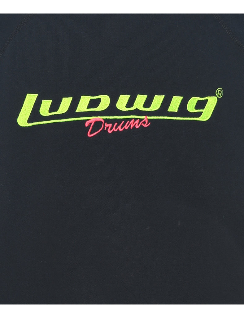 Ludwig Drums Black & Yellow Embroidered Sweatshirt - XL