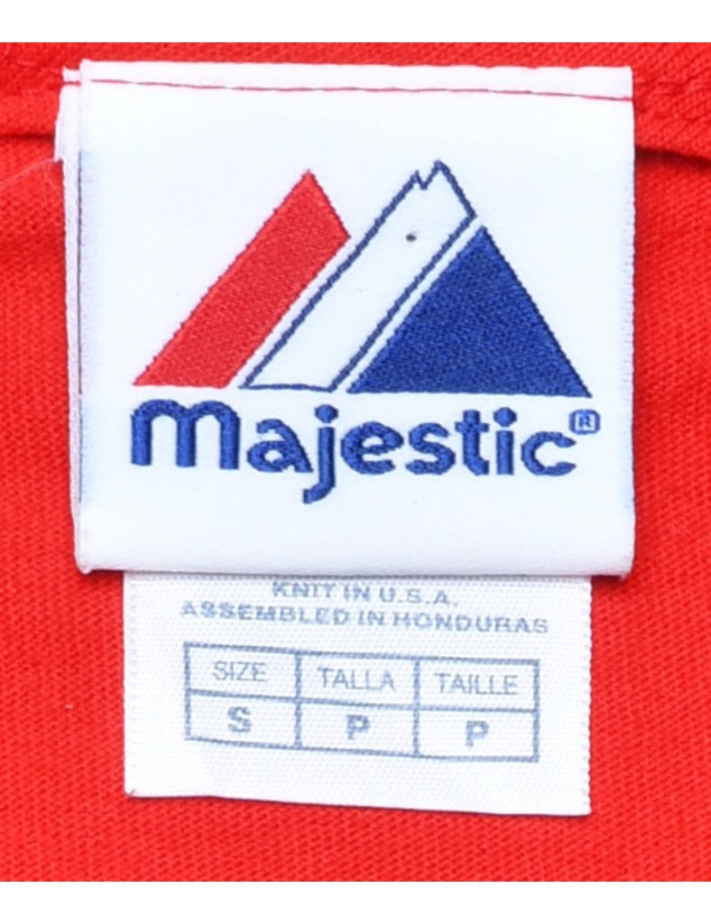 Majestic Medias Rojas Printed T-shirt - S