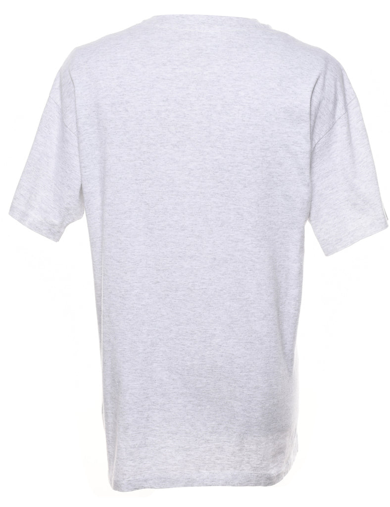 Marl Grey Dolphin Print Animal T-shirt - XL