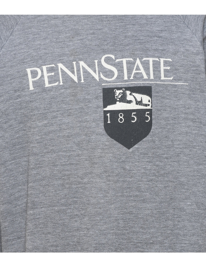 Marl Grey Penn State Printed Sweatshirt - XXL
