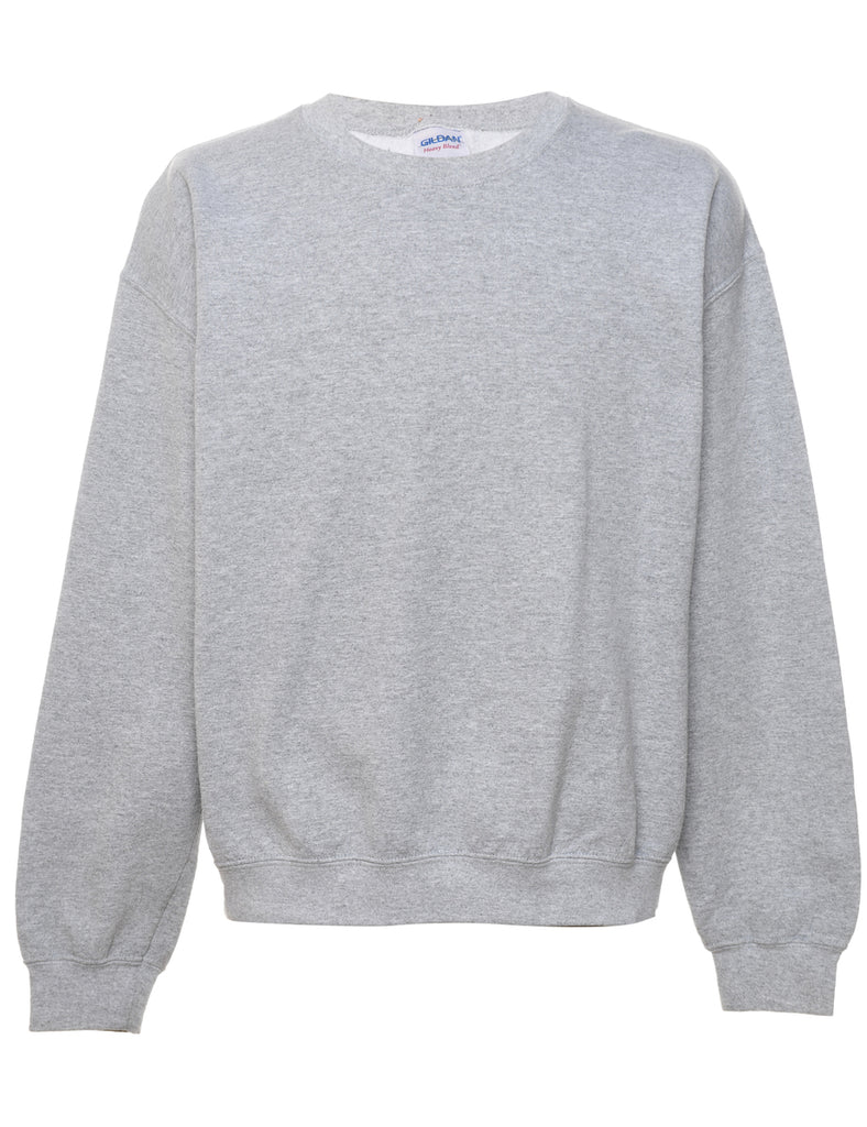 Marl Grey Plain Sweatshirt - L