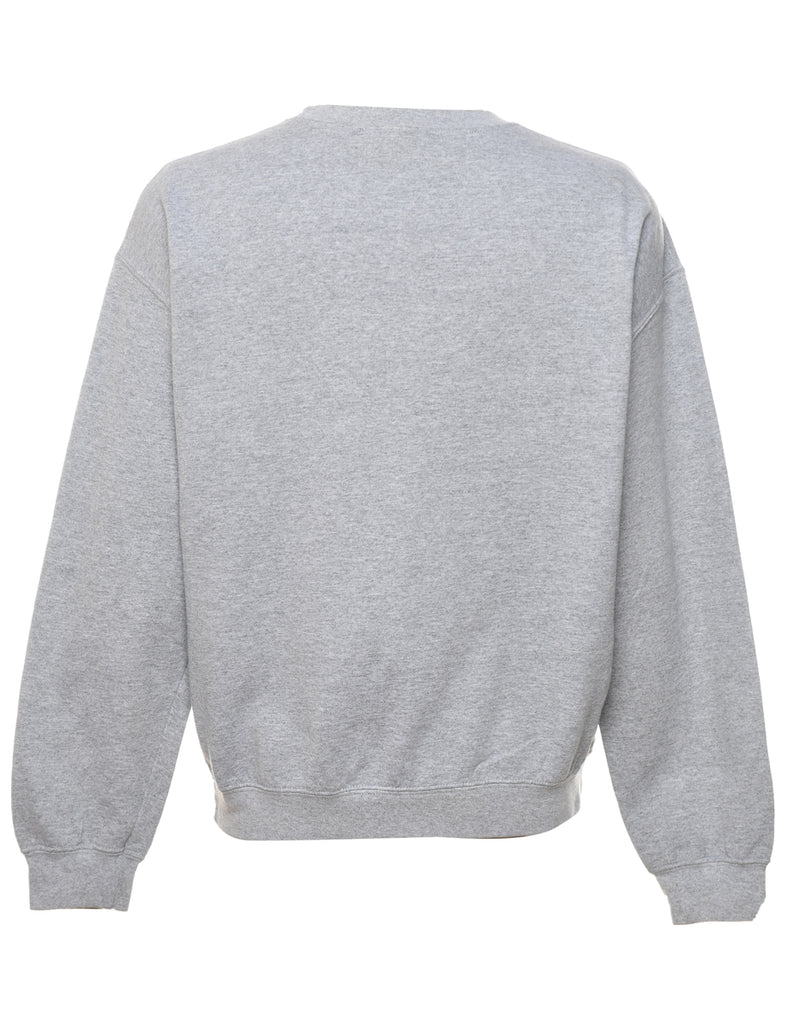 Marl Grey Plain Sweatshirt - L