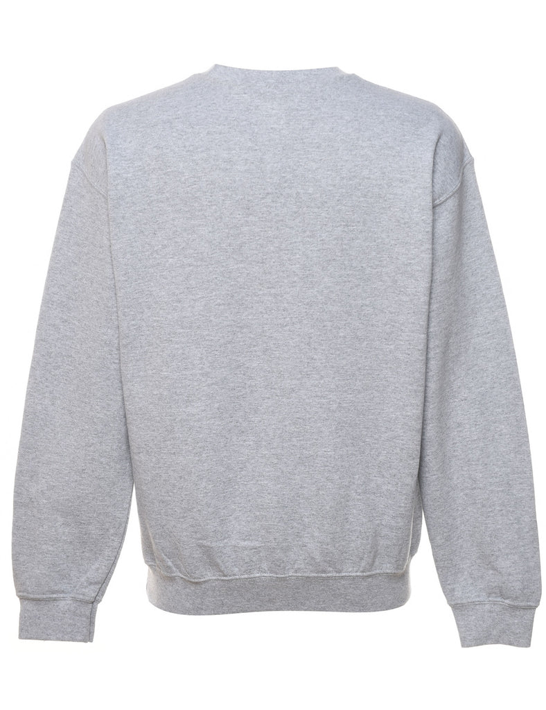 Marl Grey Plain Sweatshirt - M
