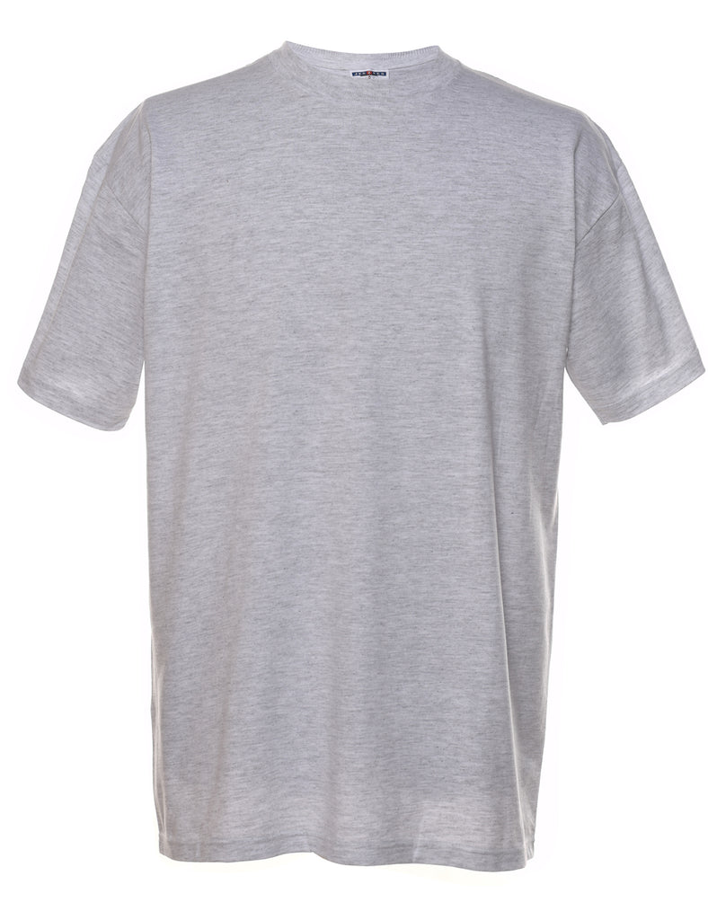 Marl Grey Plain T-shirt - L