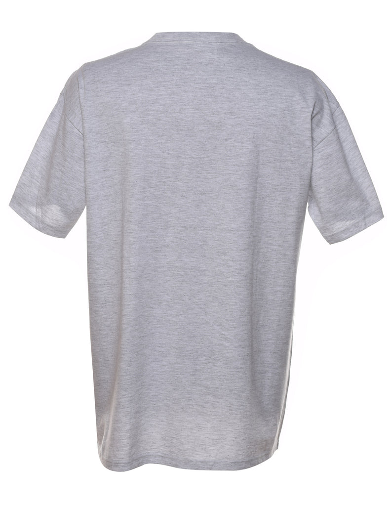 Marl Grey Plain T-shirt - L
