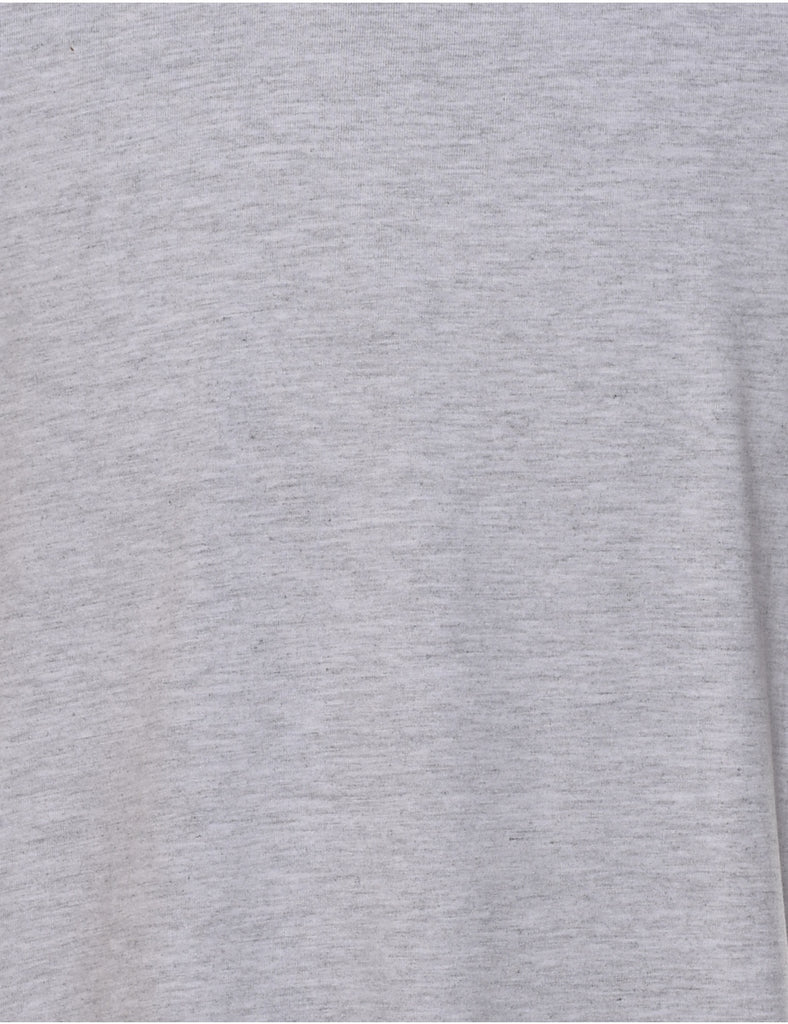 Marl Grey Plain T-shirt - L