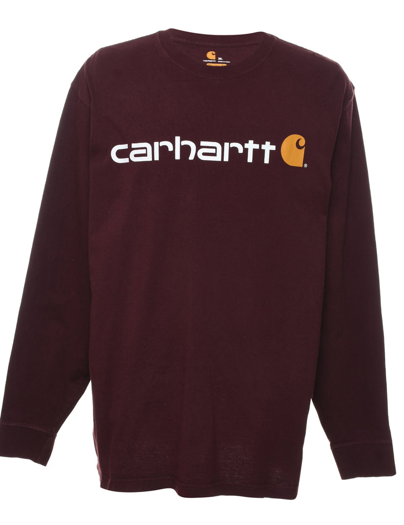 Maroon Carhartt Printed T-shirt - XL