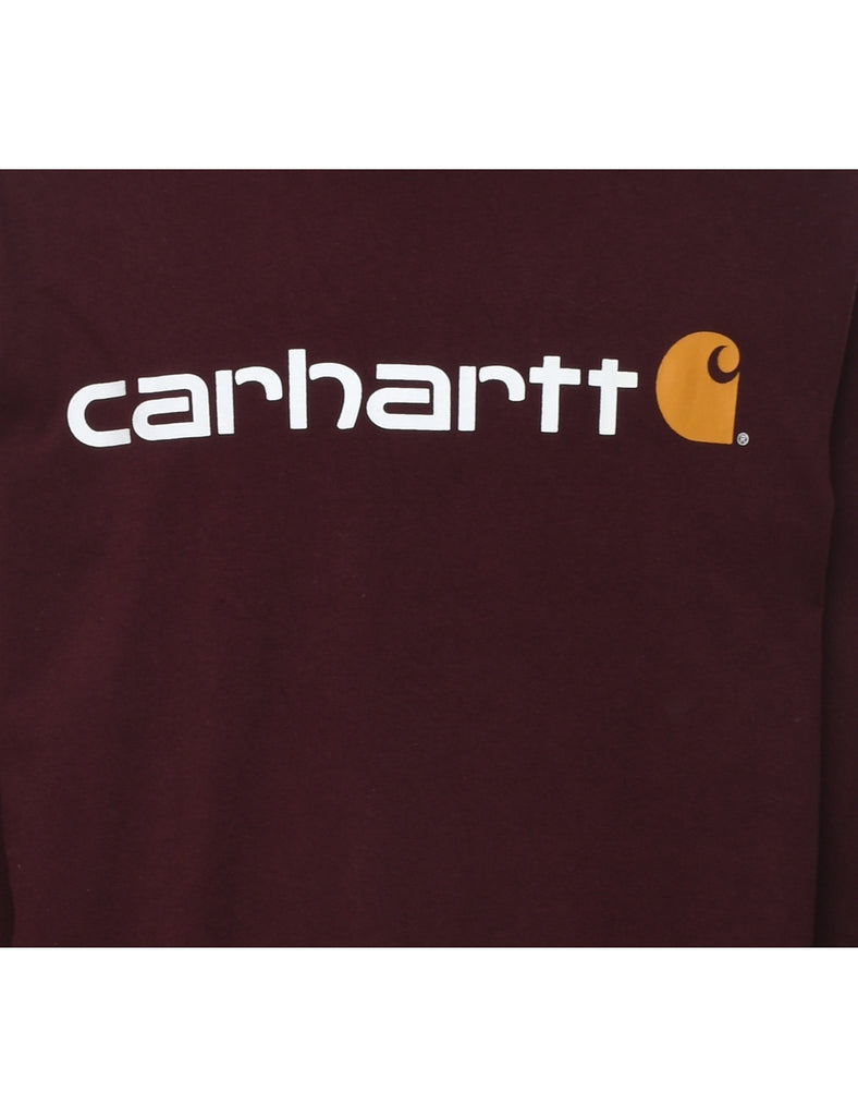 Maroon Carhartt Printed T-shirt - XL